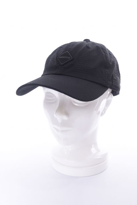【26SS】 MEN’S SEERSUCKER CAP / シアサッカー ダイヤモンドロゴ キャップ (ブラック)