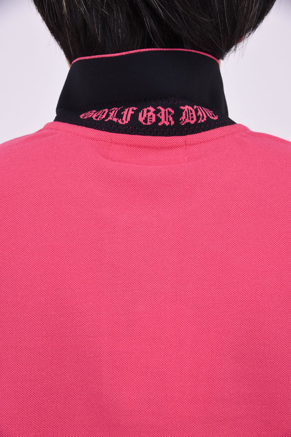 【26SS】 BONES PIQUE POLO / カノコ素材 ジャパンメイド BONEプリント ポロシャツ (ピンク)