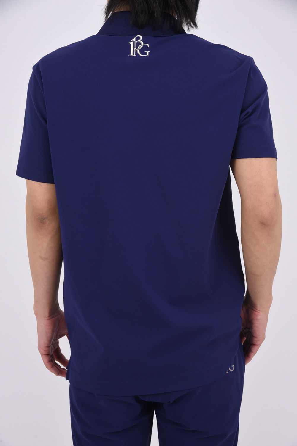 【26SS】 LUXE MESH POLO / 接触冷感 微細メッシュ生地 ポロシャツ (ネイビー)