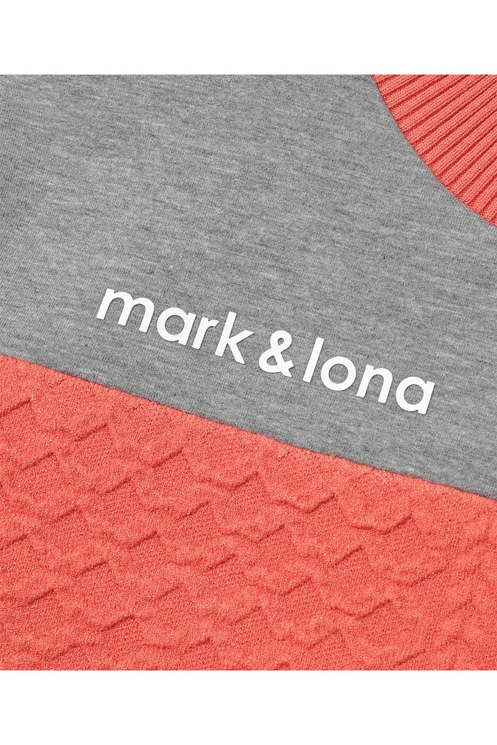 【2025AW】【レディース】 ALIGN HYBRID SWEATER / 異素材切り替え ケーブル編み ハイブリッドプルオーバー (オレンジ)