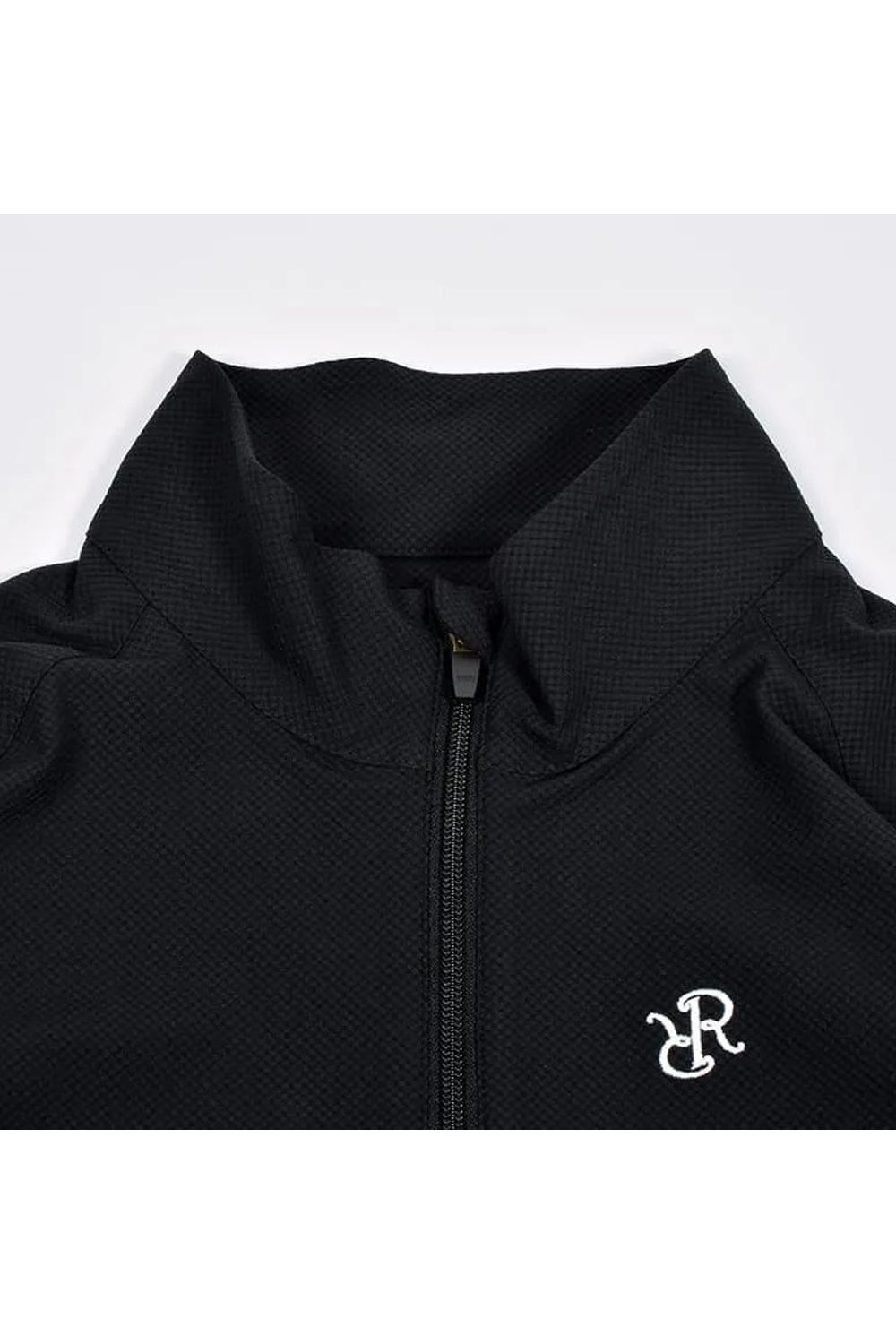 【26AW】 MENS DETACHABLE HALF ZIP SHIRT / ワッフル生地 スリーブデタッチャブル 2WAYハーフジップシャツ (ブラック)*