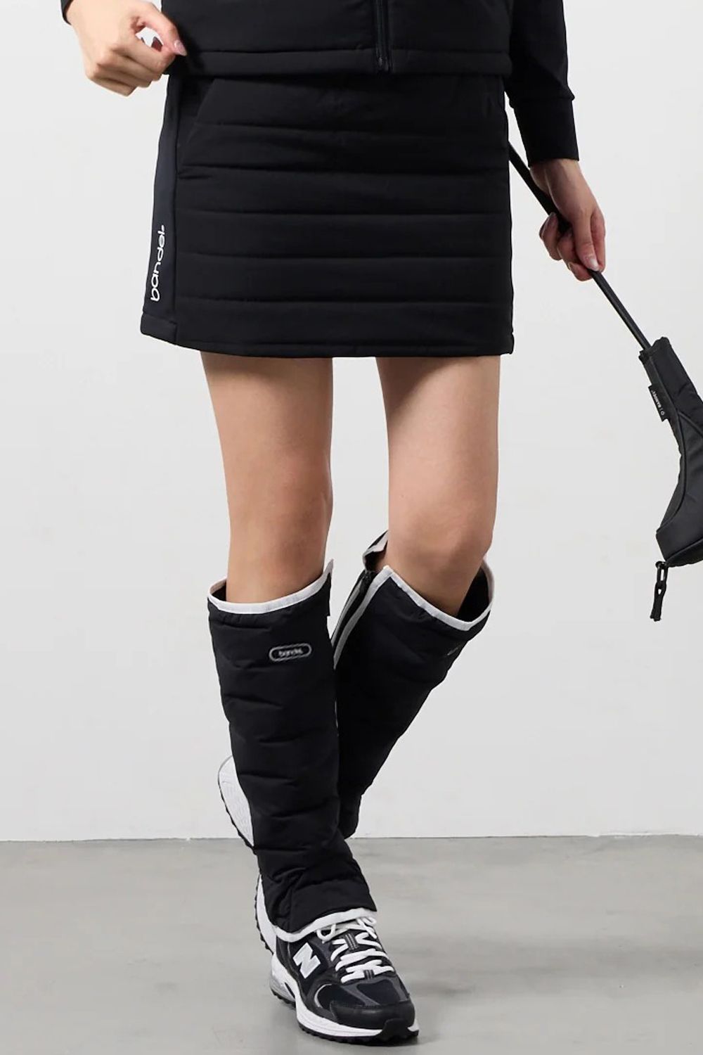 【26AW】【レディース】 HYBRID PUFF SKIRT / ハイブリッド パファースカート (ブラック)
