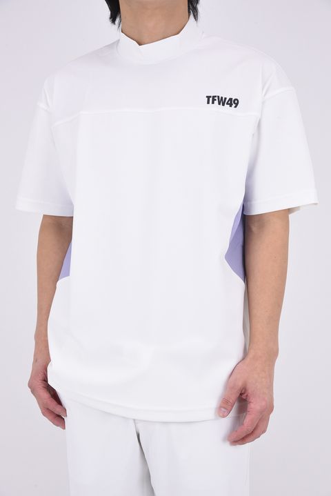 【26SS】 WIDE SHORT SLEEVE MOCKNECK / モックネックTシャツ (ホワイト)