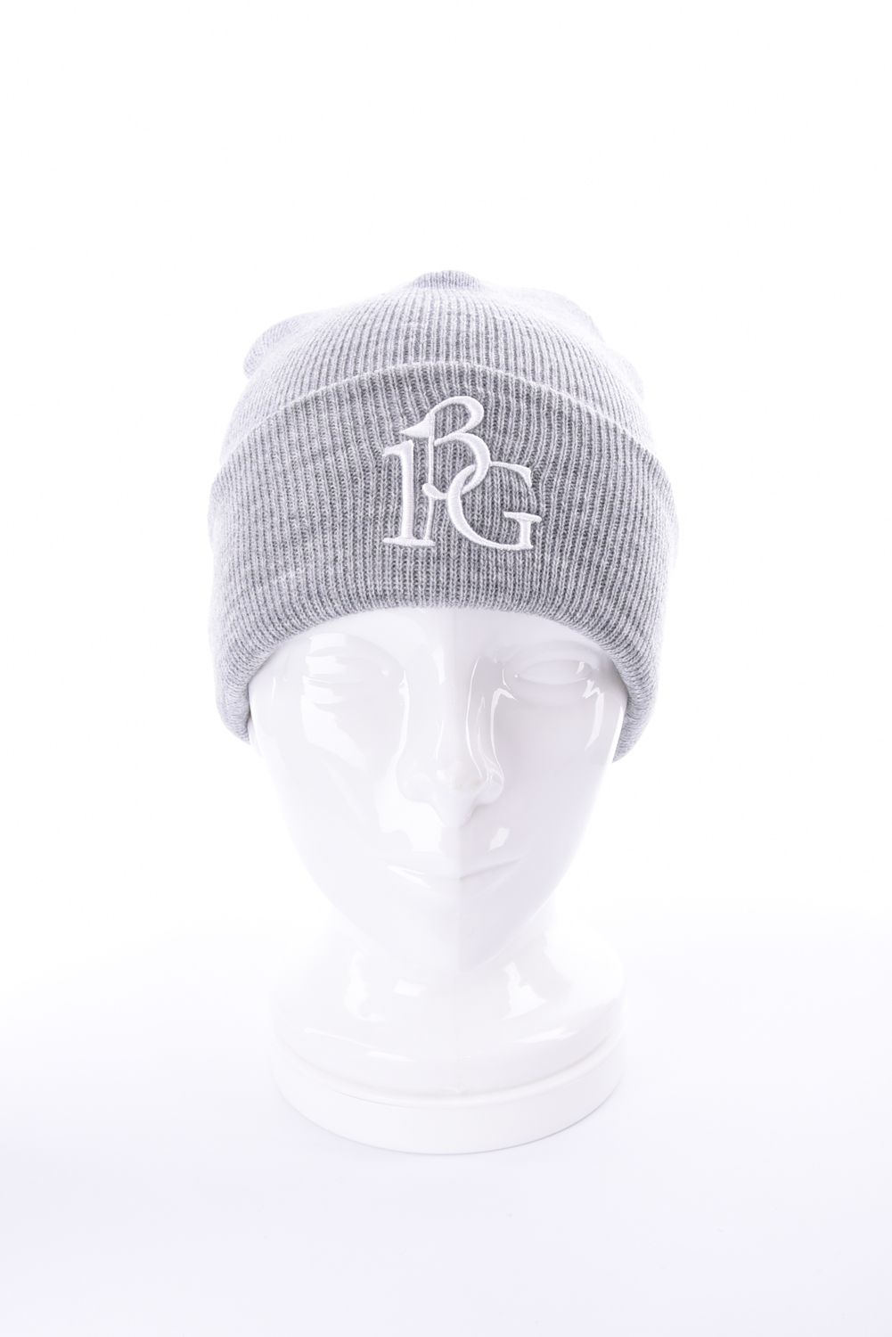 【26AW】 CUFFED KNIT BEANIE 113G LOGO / 113Gロゴ刺繍 アクリルニットキャップ (グレー)