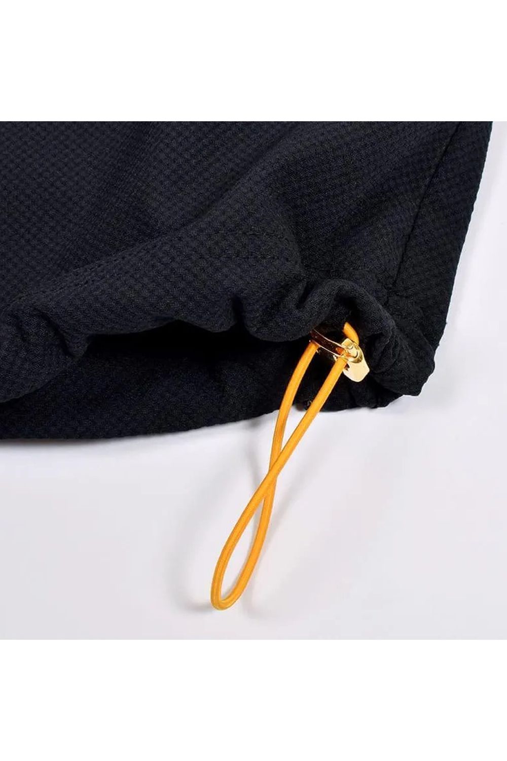 【26AW】 MENS DETACHABLE HALF ZIP SHIRT / ワッフル生地 スリーブデタッチャブル 2WAYハーフジップシャツ (ブラック)*