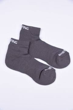 MENS CORDURA MIDDLE SOCKS / ブランドロゴ コーデュラ ミドルソックス グレー