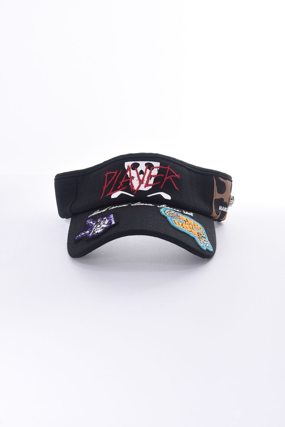 MARK&LONA - SLASH VISOR / ブランドロゴ刺繍 レオパード