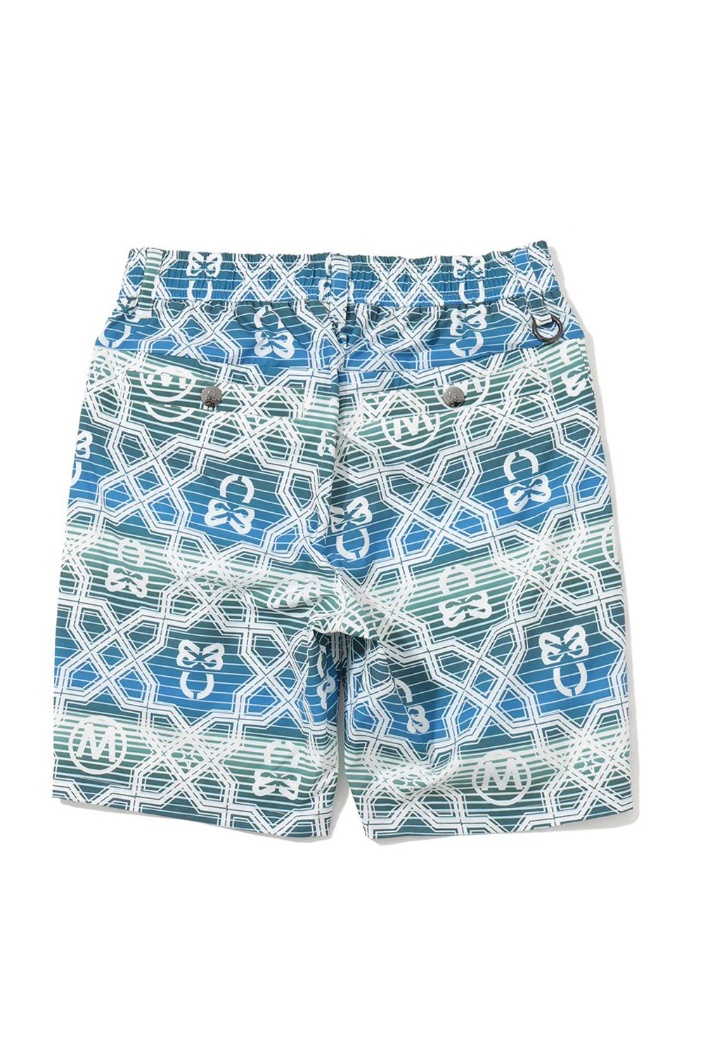 【26SS】 DOMINANT FLEX SHORTS / ジオメトリックパターン総柄 ドライタッチ ショートパンツ (ブルー)