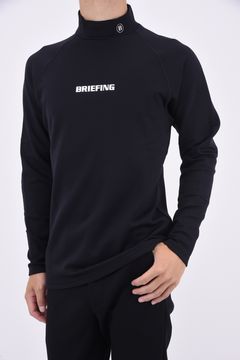 【秋冬仕様】 MENS WARM LS HIGH NECK / ブランドロゴ ウォーム ロングスリーブ モックネックインナー ブラック