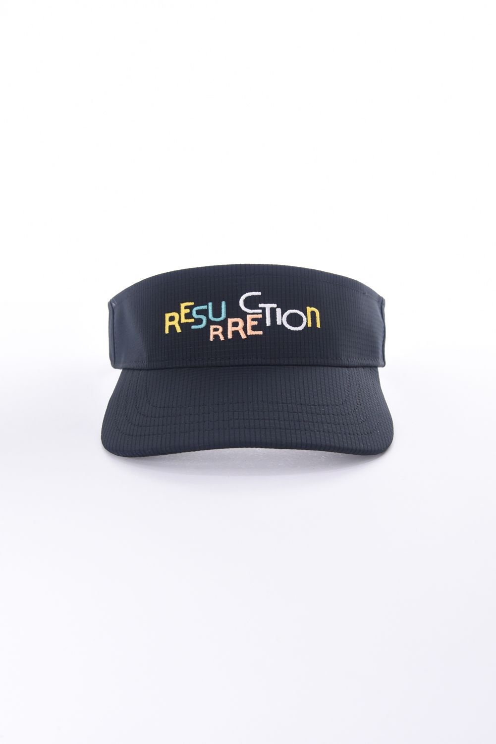 【26SS】 COLORFUL LOGO SUN VISOR / カラフルロゴ刺繍 サンバイザー (ブラック)