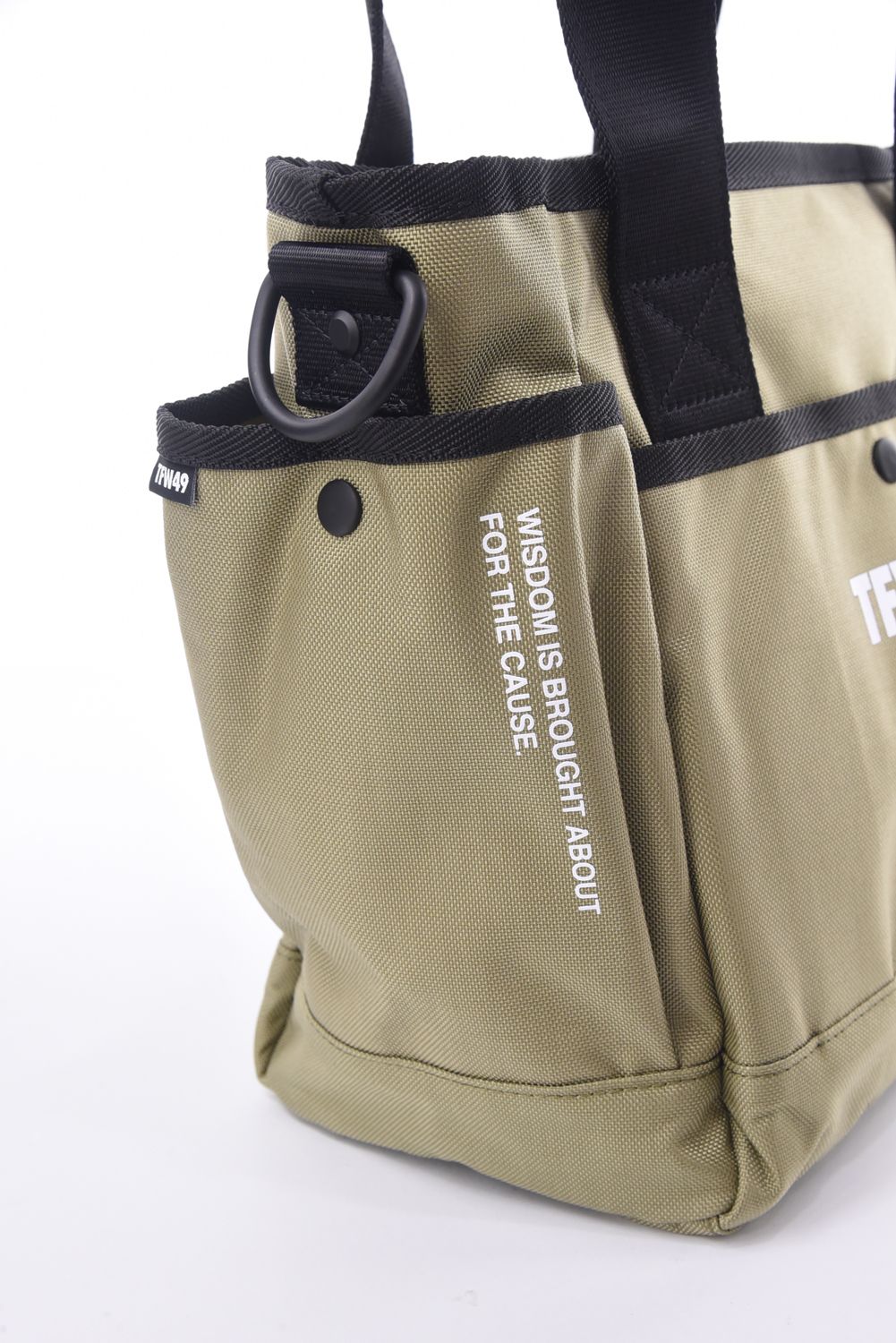 NYLON TOTE BAG SMALL / ナイロン トートバッグ スモール (ダークベージュ)