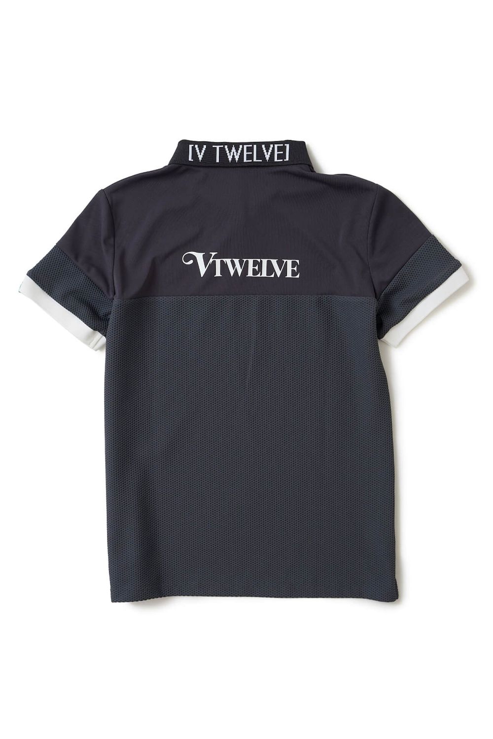 【26SS】【レディース】 AIRY AWA POLO / ワッフル生地 異素材切り替え ポロシャツ (グレー)
