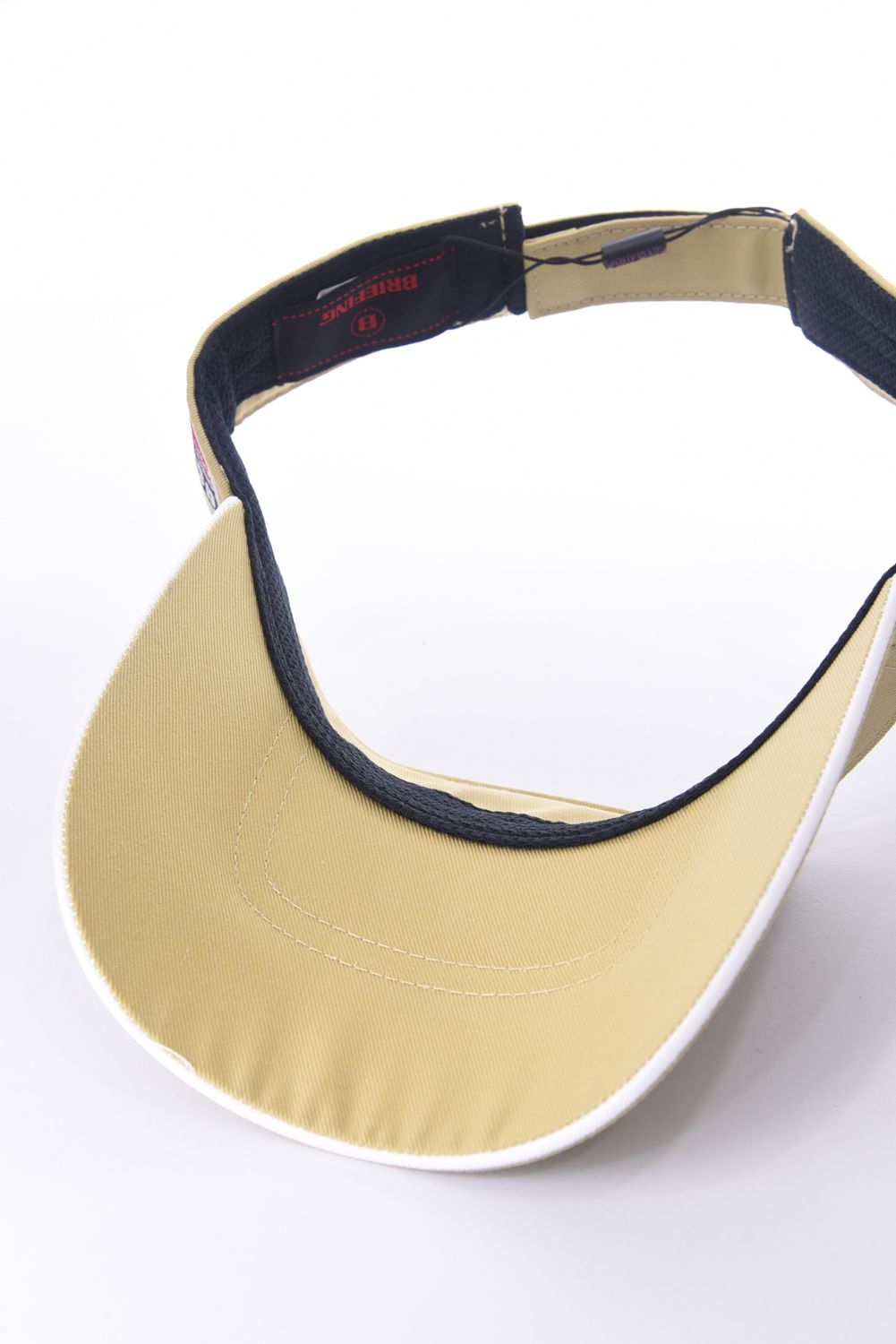 MENS BASIC VISOR / ロゴ刺繍 ベーシック サンバイザー ベージュ