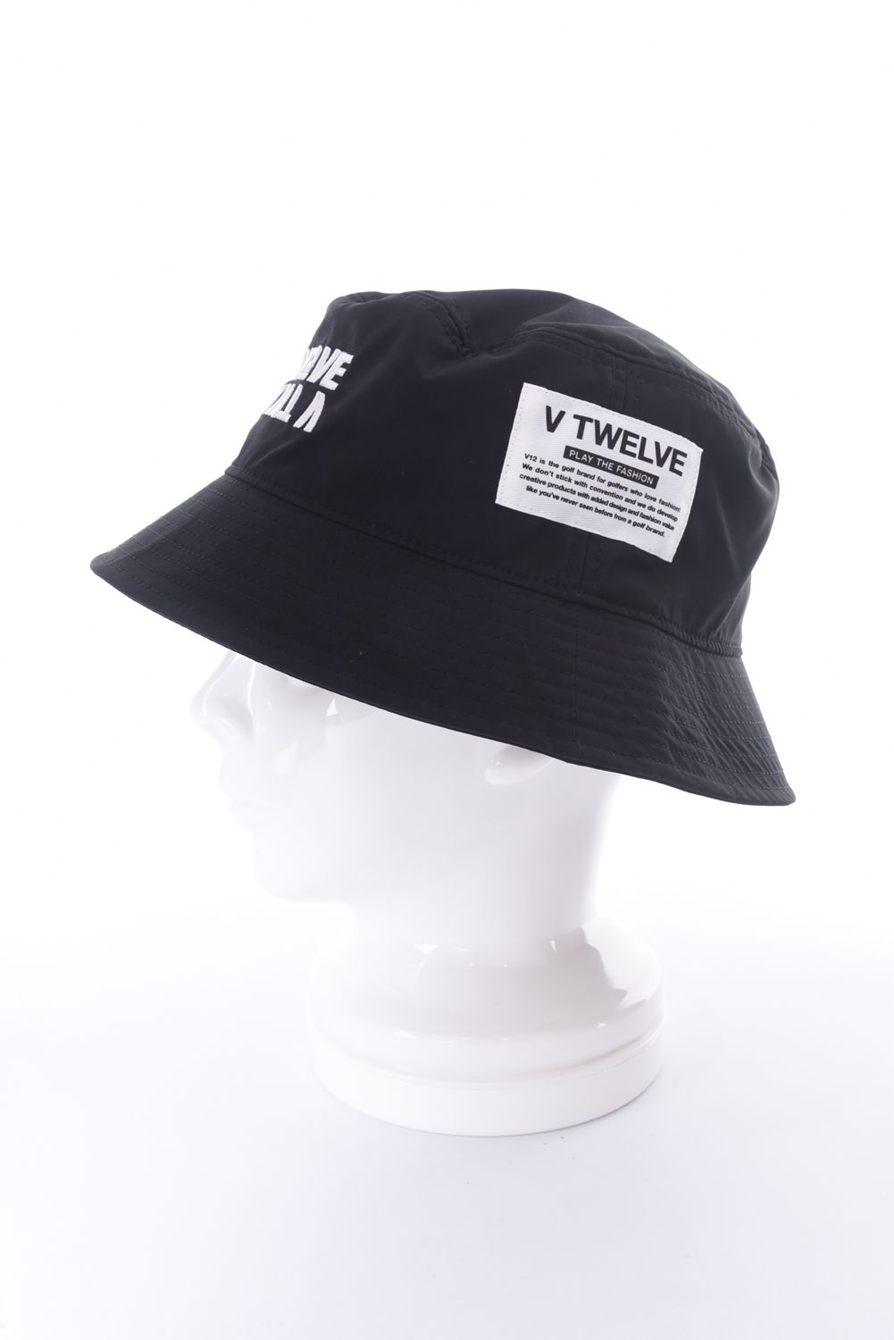 【26SS】 INVERT HAT / ブランドロゴ刺繍 バケットハット (ブラック)