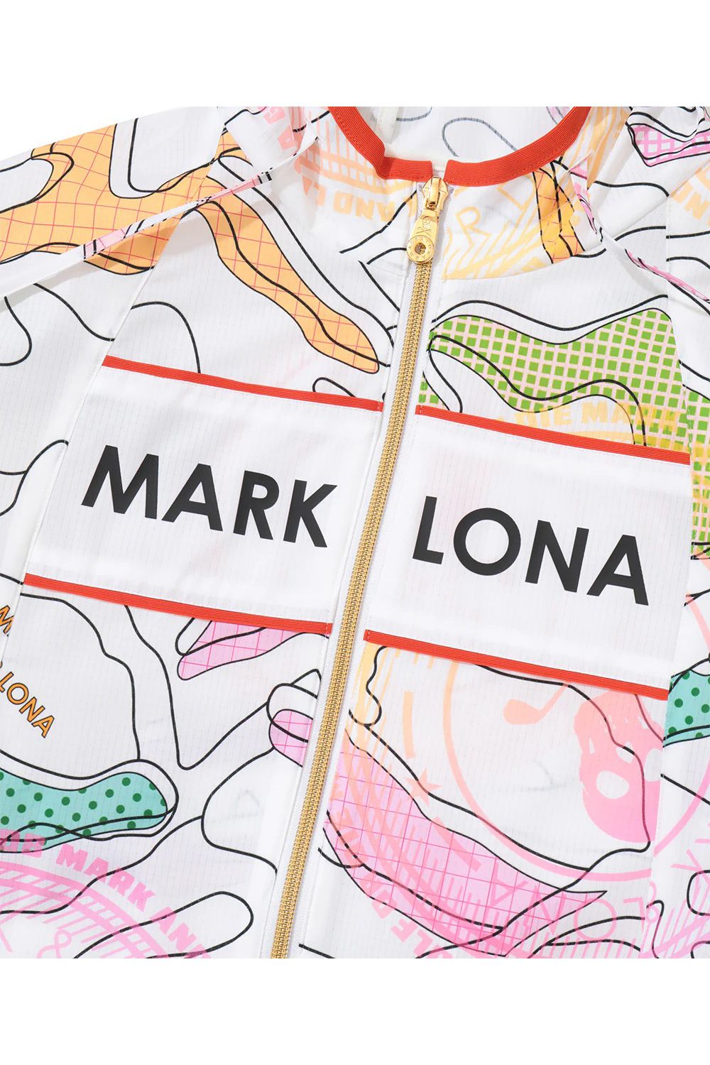 【26SS】【レディース】 AXON CAMO AIRTECH STRETCH HOODIE / 高機能メッシュ素材 カモフラージュプリント フーデットライトジャケット (ホワイト)