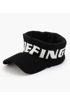 KNIT VISOR / ブランドロゴジャカード ニットサンバイザー (ブラック)