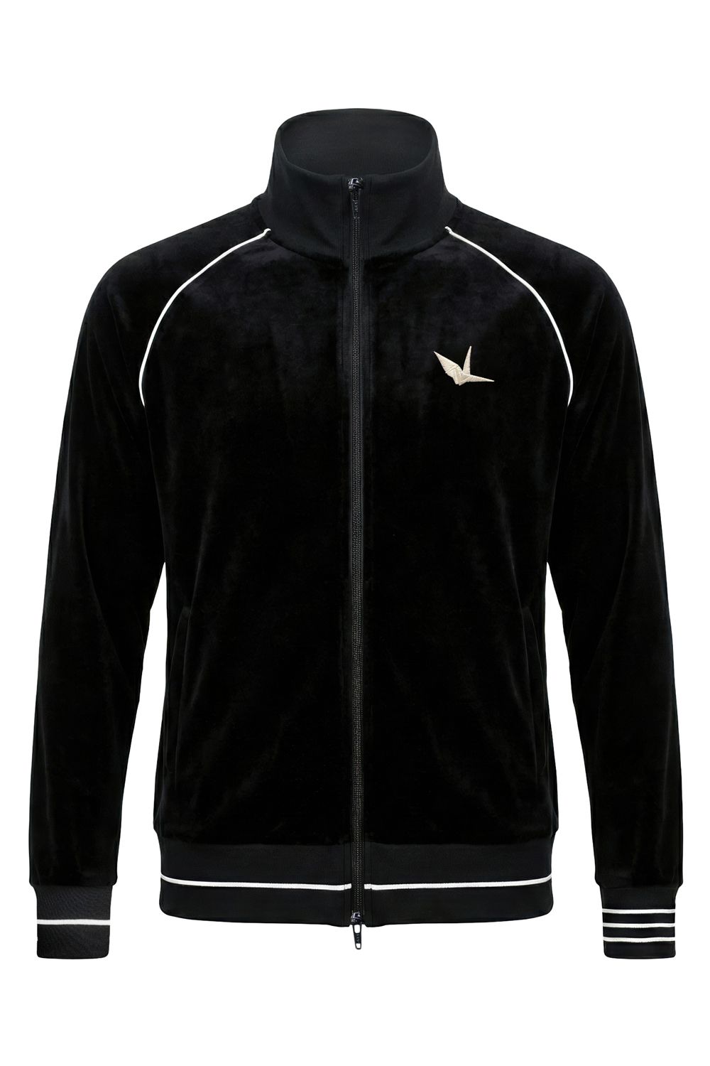【26AW】 Velour Piping Jacket / ベロア パイピングジャケット (ブラック) (10月入荷予定)