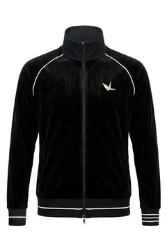 【26AW】 Velour Piping Jacket / ベロア パイピングジャケット (ブラック) (10月入荷予定)