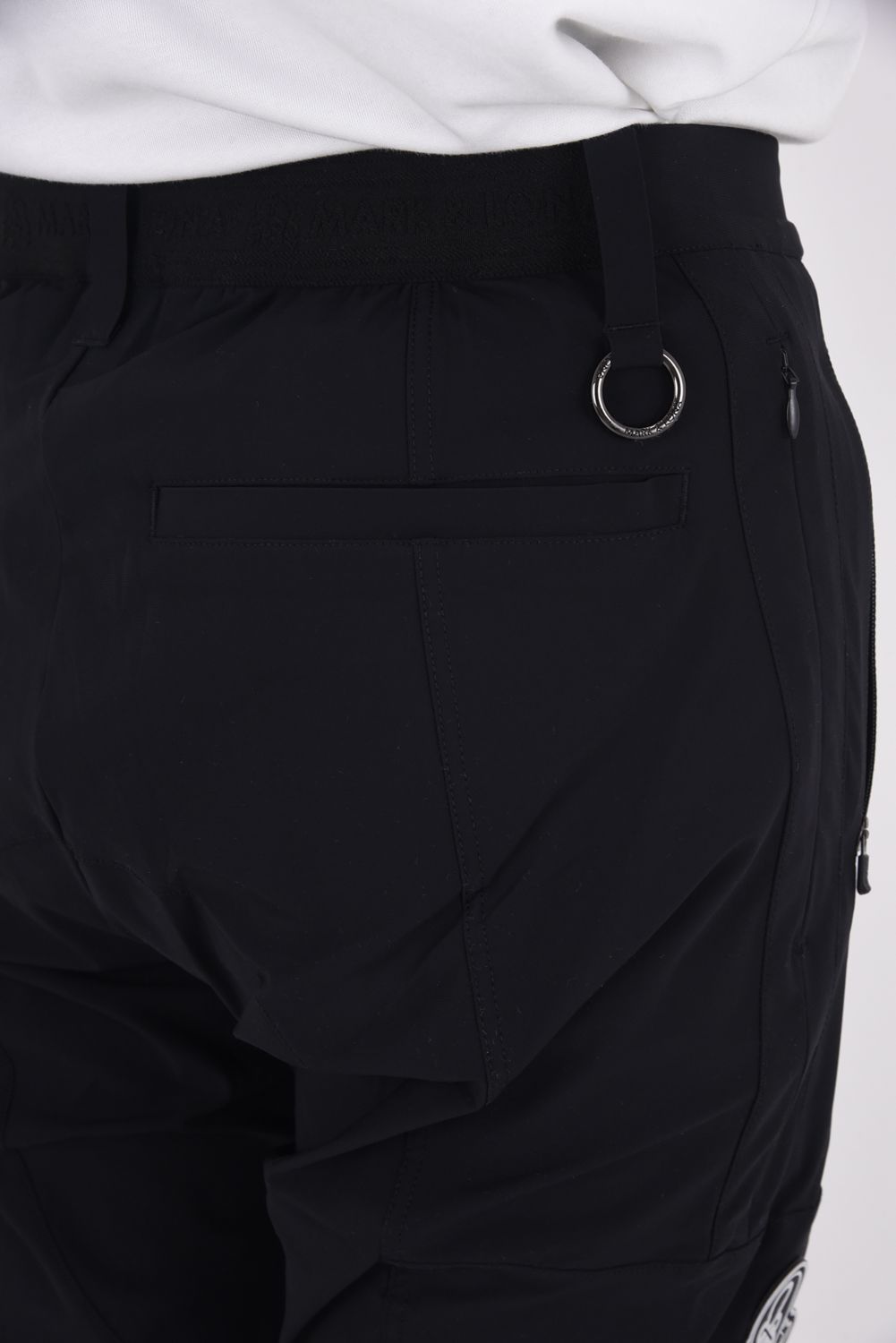 【2025AW】 S.I.D HYPER STRETCH PANTS / リフレクターロゴプリント シリコンワッペン テクニカルロングパンツ (ブラック)