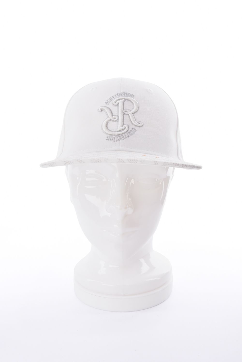 【26AW】 GM BRIM CAP LANATEC / RRロゴ刺繍 オリジナルテキスタイルブリム フラットキャップ (モノホワイト)