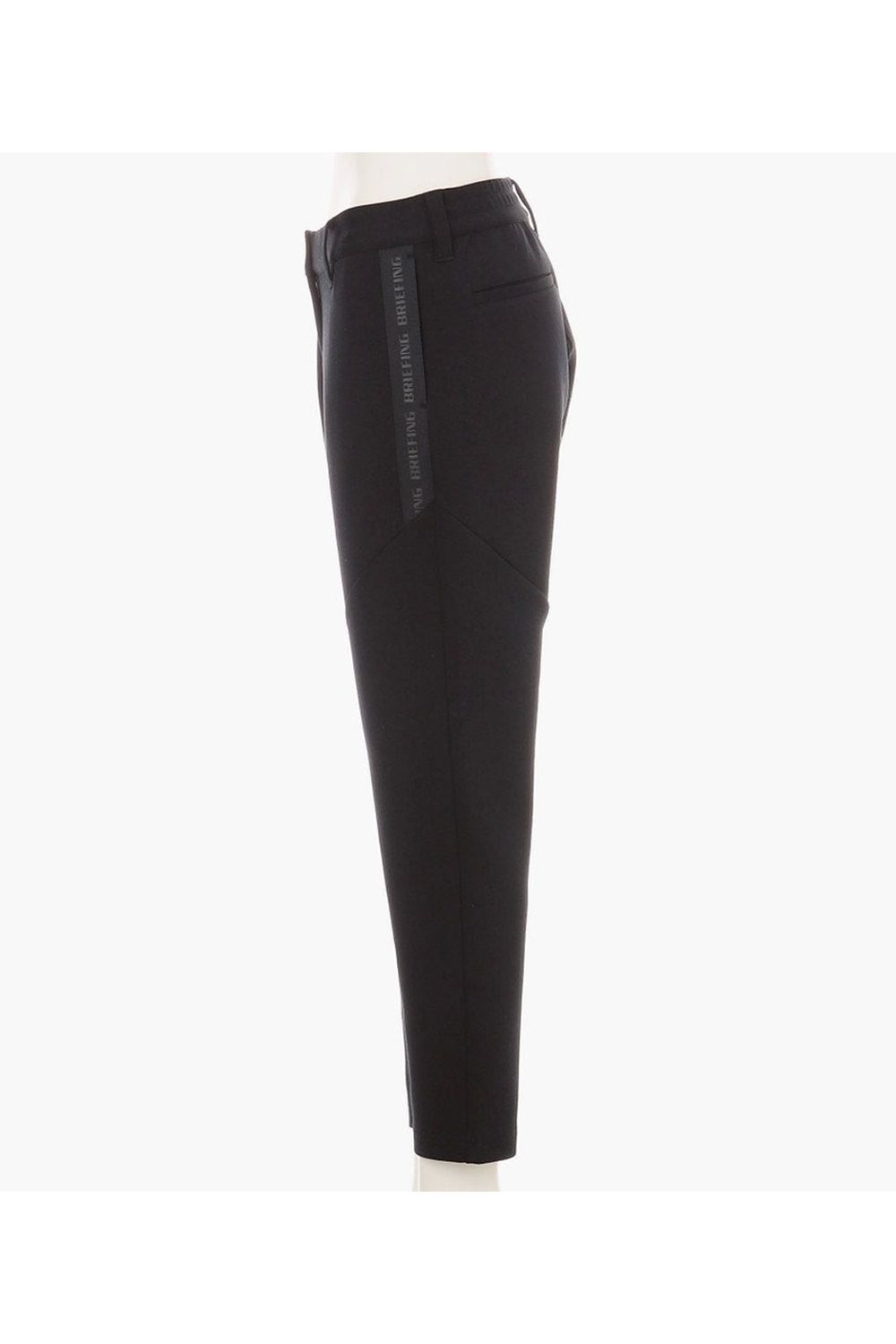 【25AW】【レディース】 WOMEN’S WARM LOGO LINE PANTS / ダンボールニット サイドロゴテープ ロングパンツ (ブラック)