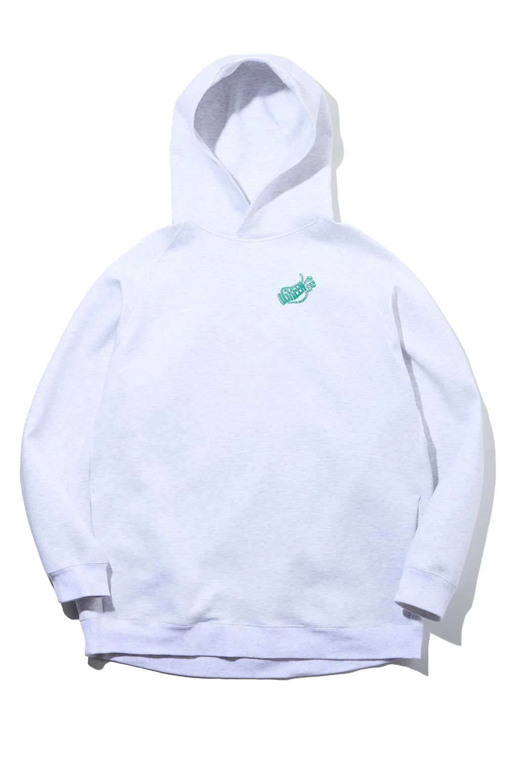 【26AW】 【ユニセックス対応】 COTTON STRETCH HOODIE / ダンボール素材 バックプリント ストレッチフーディ (グレー)