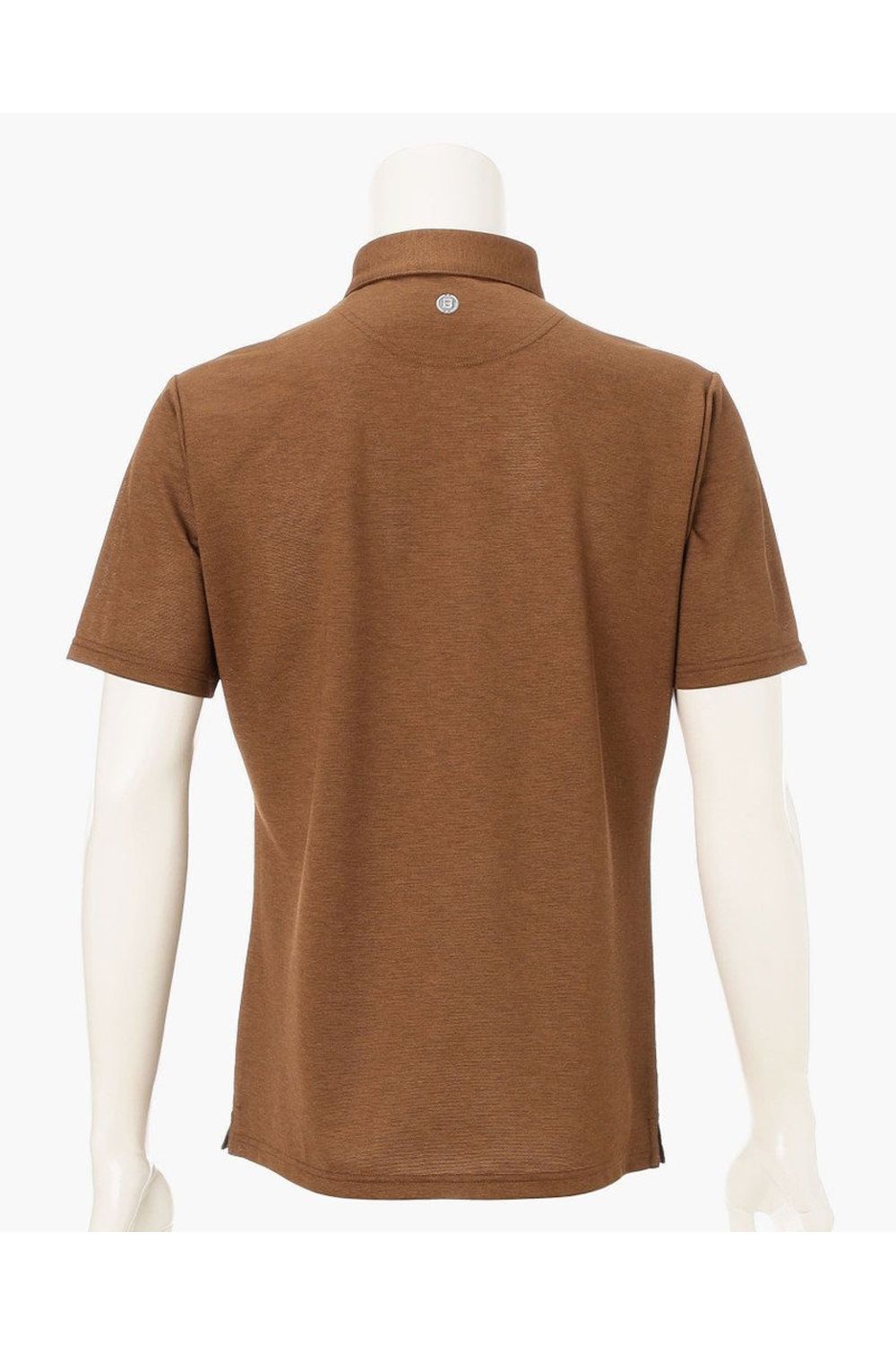 【26SS】 MEN'S LINEN-T WC SHIRT / リネンタッチ ワイドカラーポロシャツ (ブラウン)