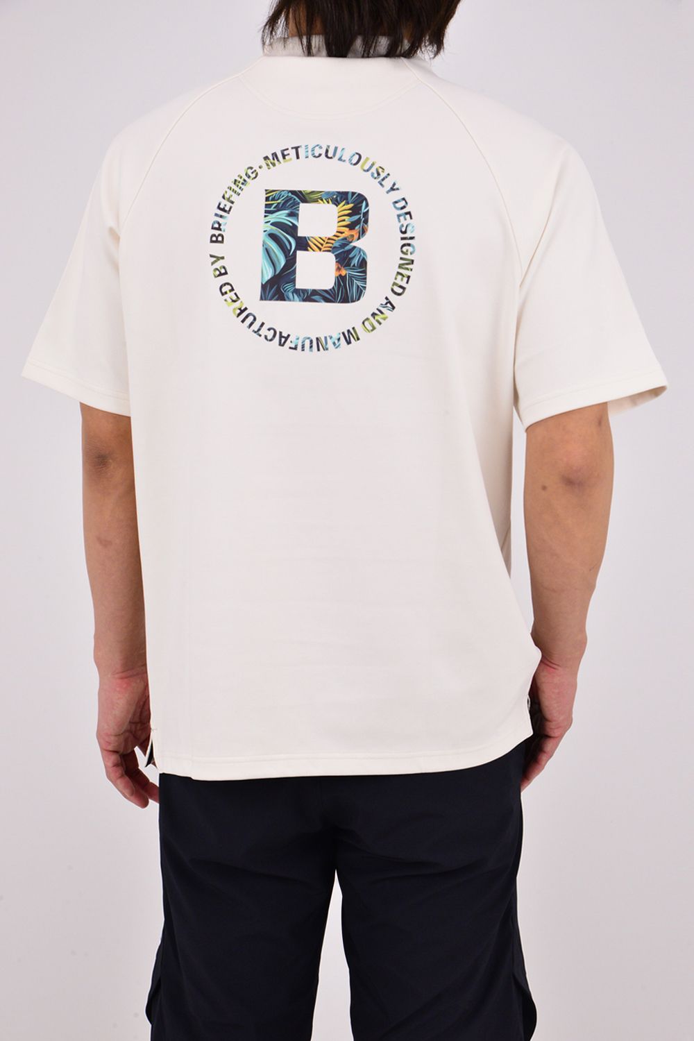 【26SS】 CR MS BOTANICAL LOGO HIGHNECK RF / ボタニカルロゴ モックネックTシャツ (アイボリー)