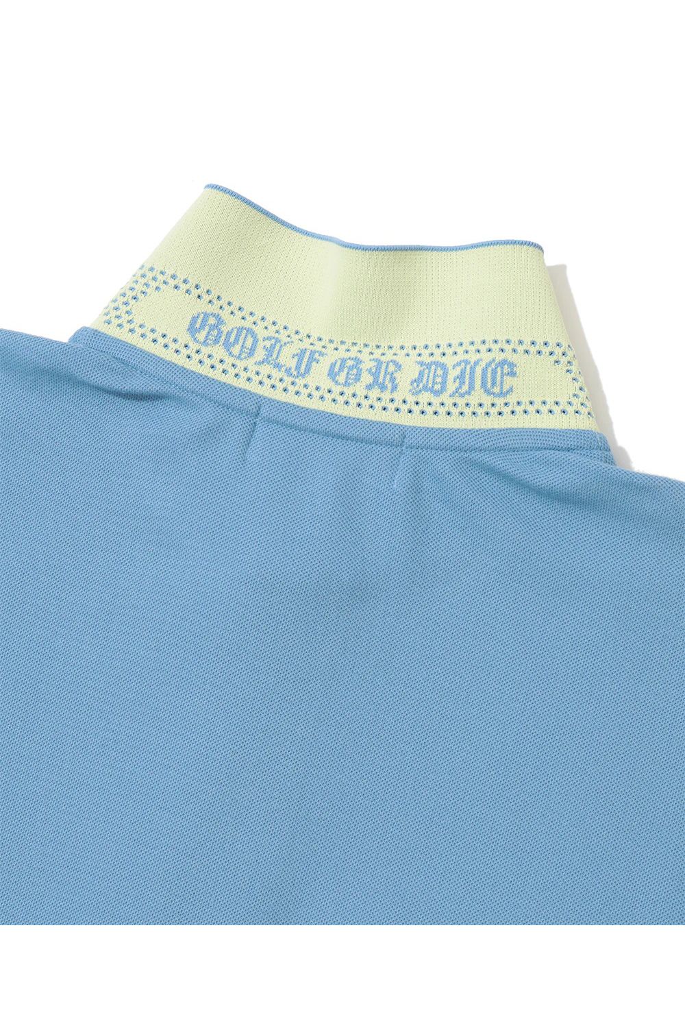 【26SS】 BONES PIQUE POLO / カノコ素材 ジャパンメイド BONEプリント ポロシャツ (サックス)