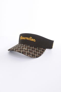 GM BRIM SUNVISOR / ブランドオリジナルテキスタイル ロゴ ブリム サンバイザー ラナテック (ブラウン)