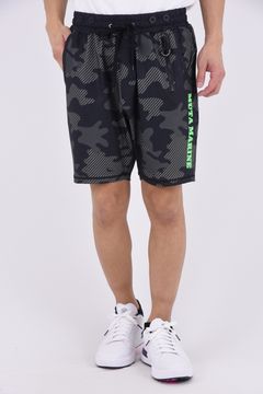 【26SS】 RUSH SHORT PANTS (DIAGONAL CAMO) / ダイアゴナルカモフラージュ ラッシュガード ショートパンツ (ブラック)
