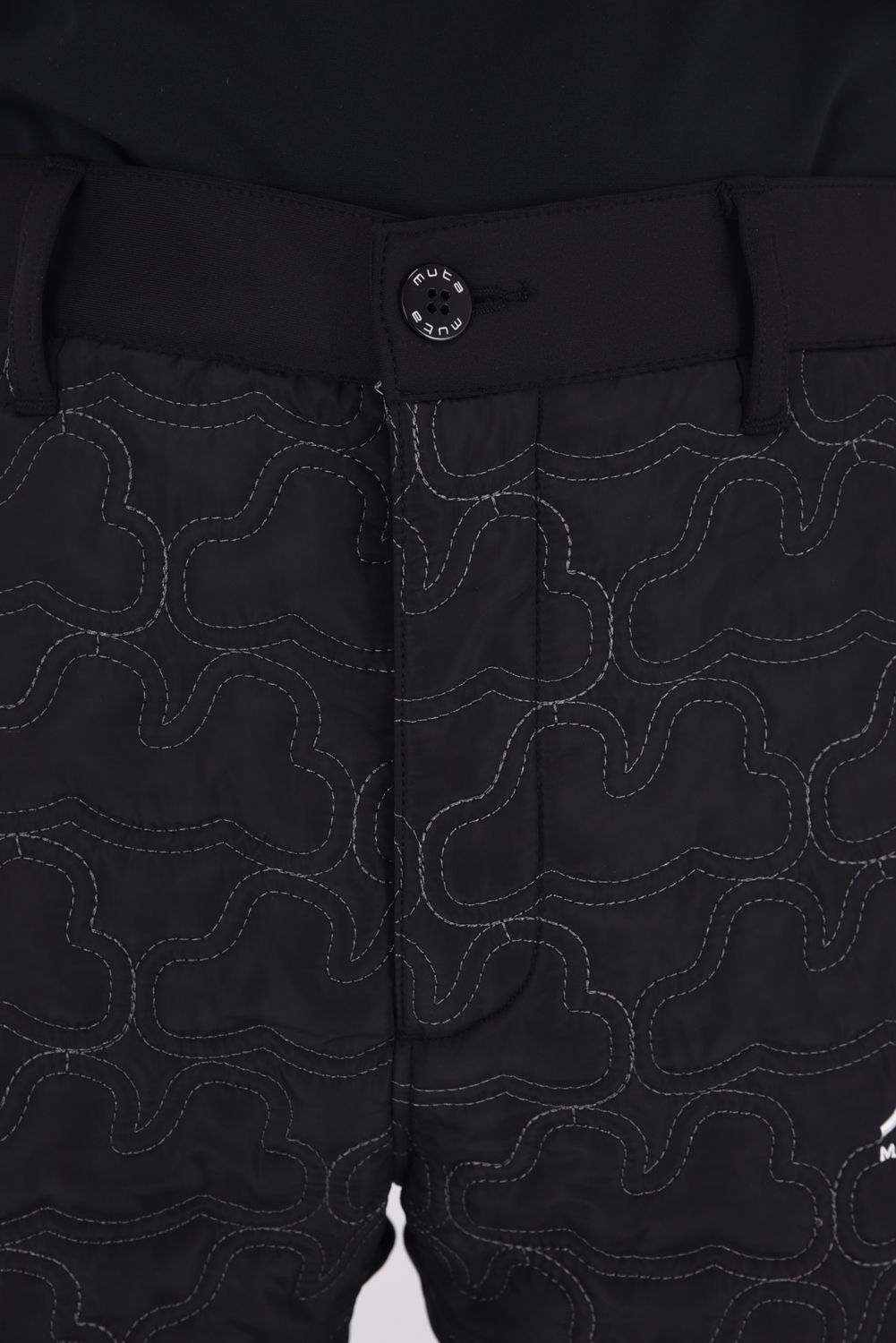 【25AW】 GEOMETRIC WAVE QUILTING PANTS / ジオメトリックウェーブ ハイブリッドキルティングパンツ (ブラック)