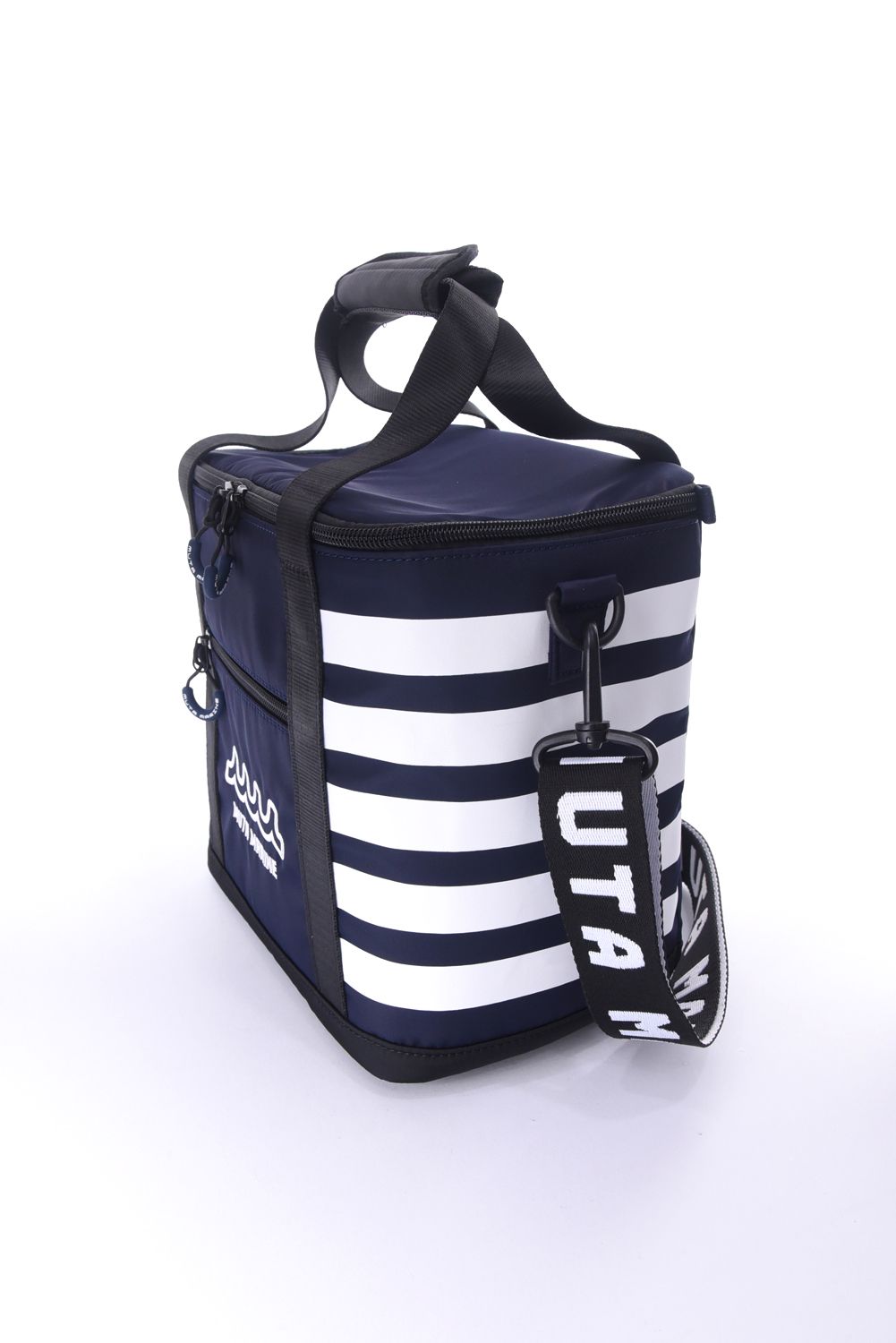 【26SS】 COOLER BAG / ボーダー保冷 ショルダーバッグ (ネイビー)