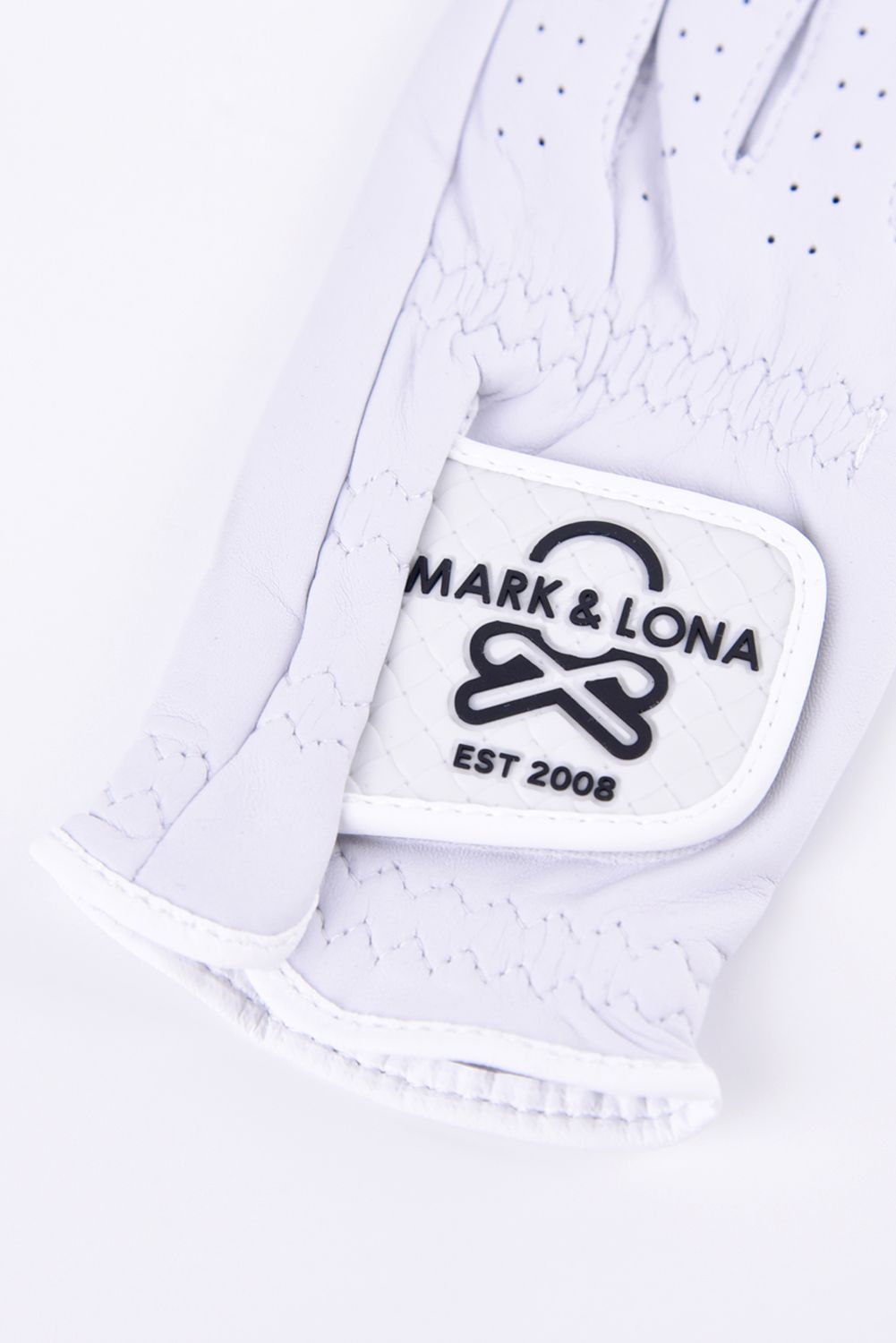 【26SS】【レディース】 EVER BREATHABLE LEATHER NAIL CUT GLOVE / ラムレザー ブランクスカルロゴ 両手用ネイルカットグローブ (ホワイト)