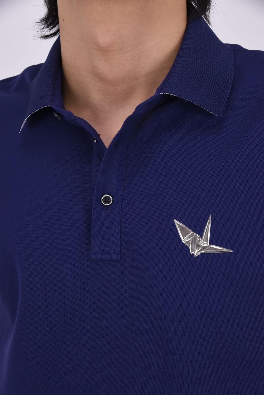 【26SS】 LUXE MESH POLO / 接触冷感 微細メッシュ生地 ポロシャツ (ネイビー)