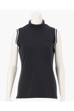 【26SS】【レディース】 WOMEN’S NECK LOGO NS HIGHNECK / ダイヤモンドロゴ ノースリーブ ハイネックトップス (ブラック)
