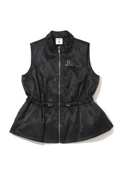 【2025AW】【レディース】 FLUID CONTOUR VEST / ブランクスカル ペプラムジップアップベスト (ブラック)