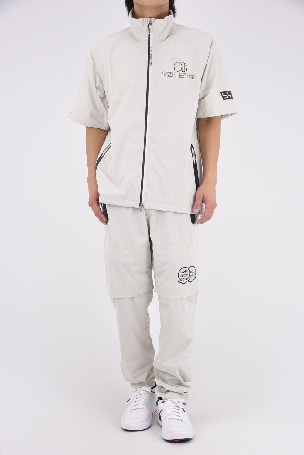 【26SS】【セットアップ】 25L RAIN SET UP / ハイストレッチ 2WAYレインジャケット&パンツ (ベージュ)