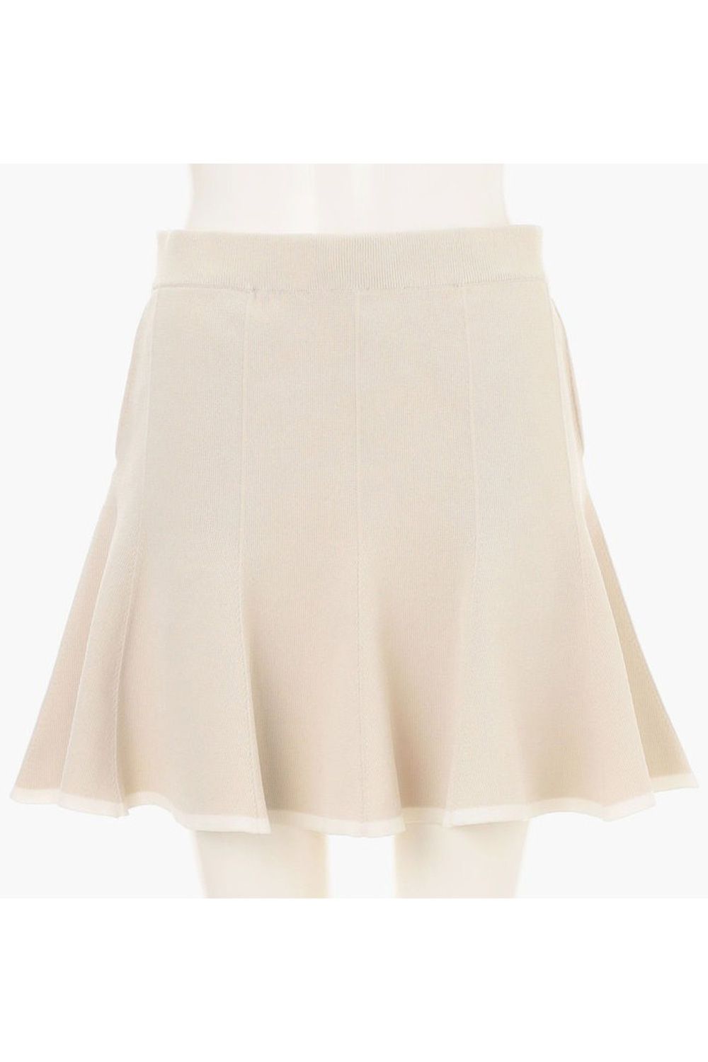 【26SS】【レディース】 WS WR BI-COLOR FLARE KNIT SKIRT / 超撥水糸 バイカラー ニット フレアスカート (ベージュ)