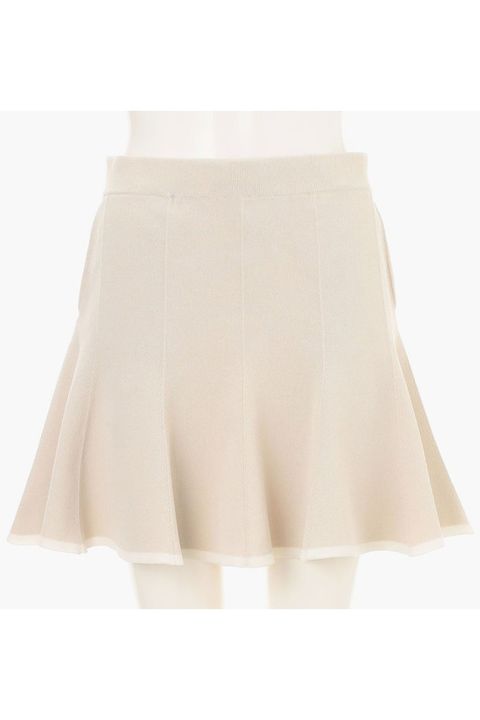 【26SS】【レディース】 WS WR BI-COLOR FLARE KNIT SKIRT / 超撥水糸 バイカラー ニット フレアスカート (ベージュ)