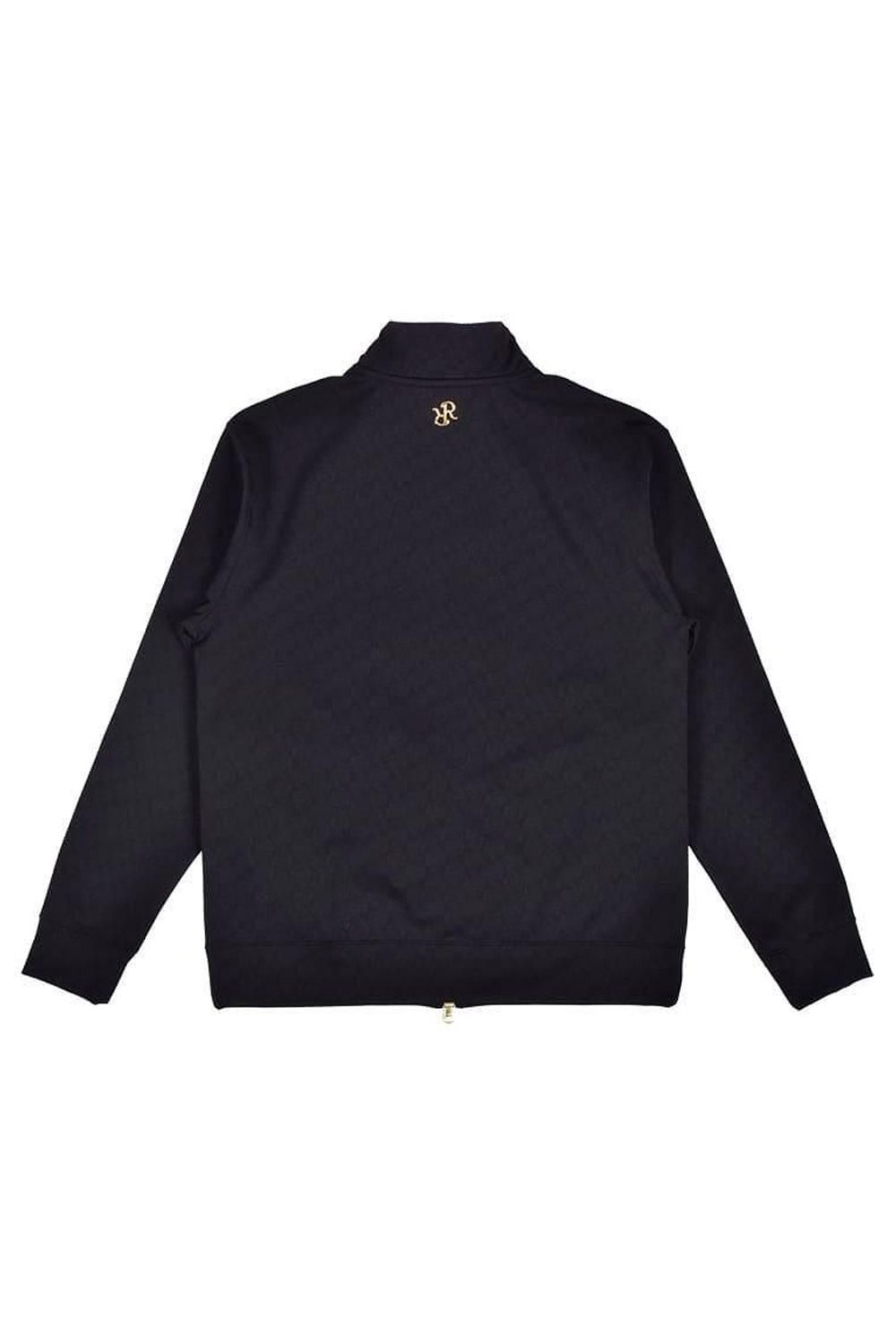 【25AW】 JACQUARD STAND COLLAR JACKET / ジャガード スタンド カラージャケット (ブラック)*