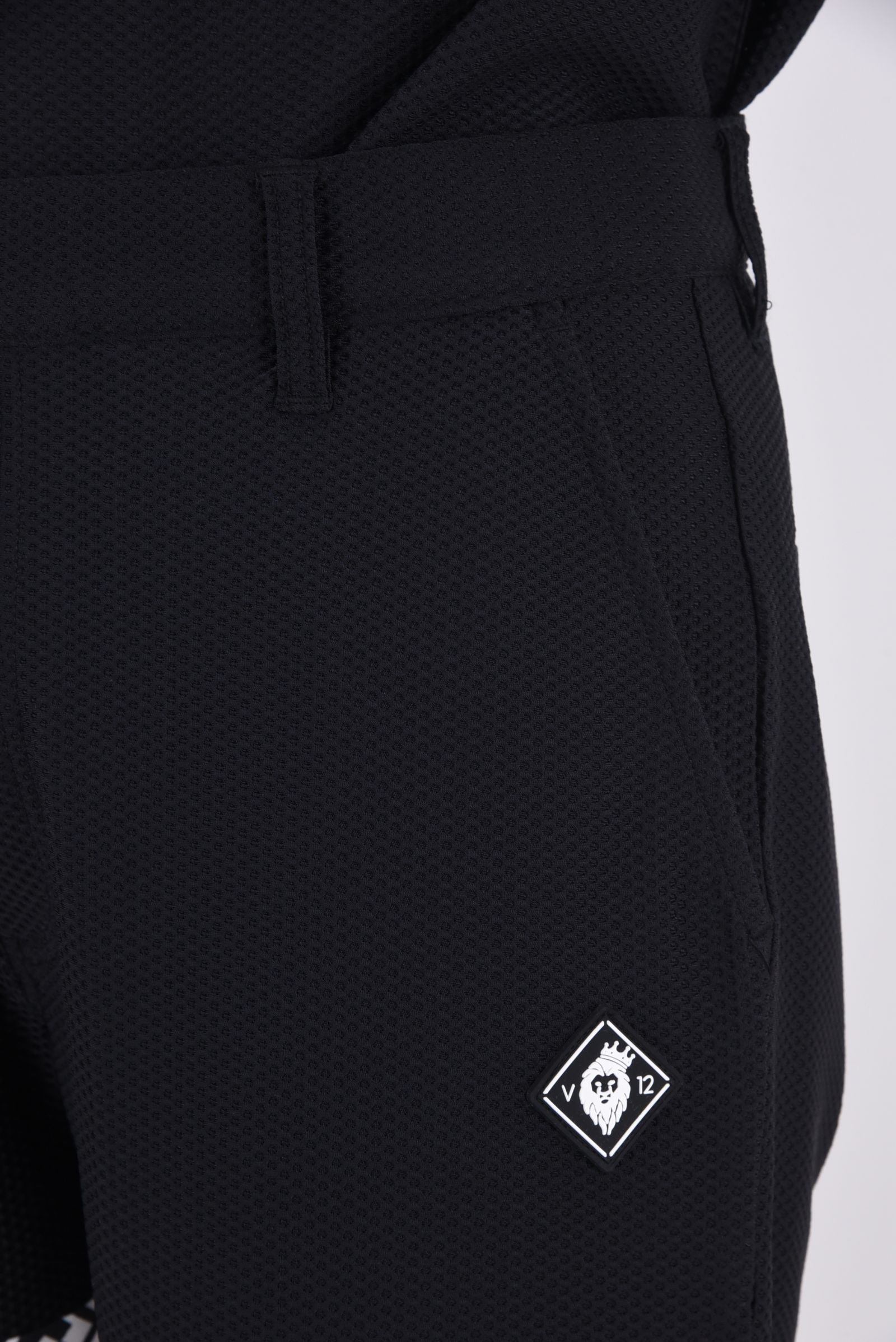【26SS】 BAN COMFO SHORTS / ワッフル生地 バンダナ柄 ショートパンツ (ブラック)