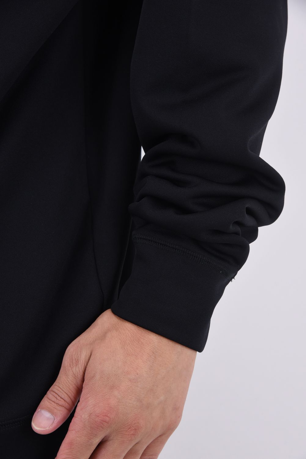 Ikaika Fleece Crewneck / 裏起毛フリース スタンプロゴ クルーネックスウェット (ブラック)