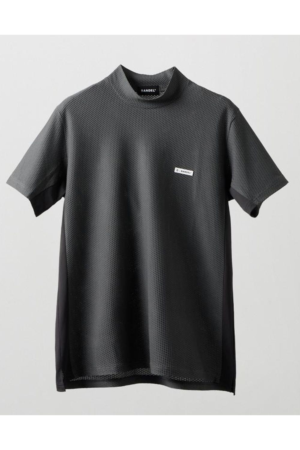 【26SS】 DRY WAFFLE SWITCH MOCK / ドライワッフルスウィッチモックネック (チャコールグレー)