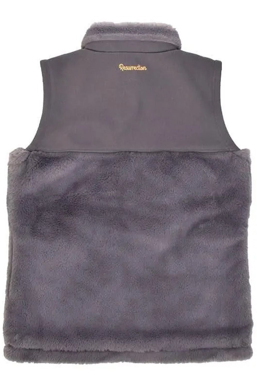 【25AW】【レディース】 SWITCHING FUR VEST / スイッチング ファー ベスト (グレー)*