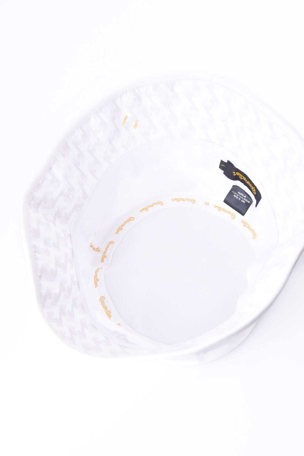 【26SS】 SYNTHETIC LEATHER BRIM BUCKET HAT / シンセティックレザーブリム バケットハット (ホワイト)