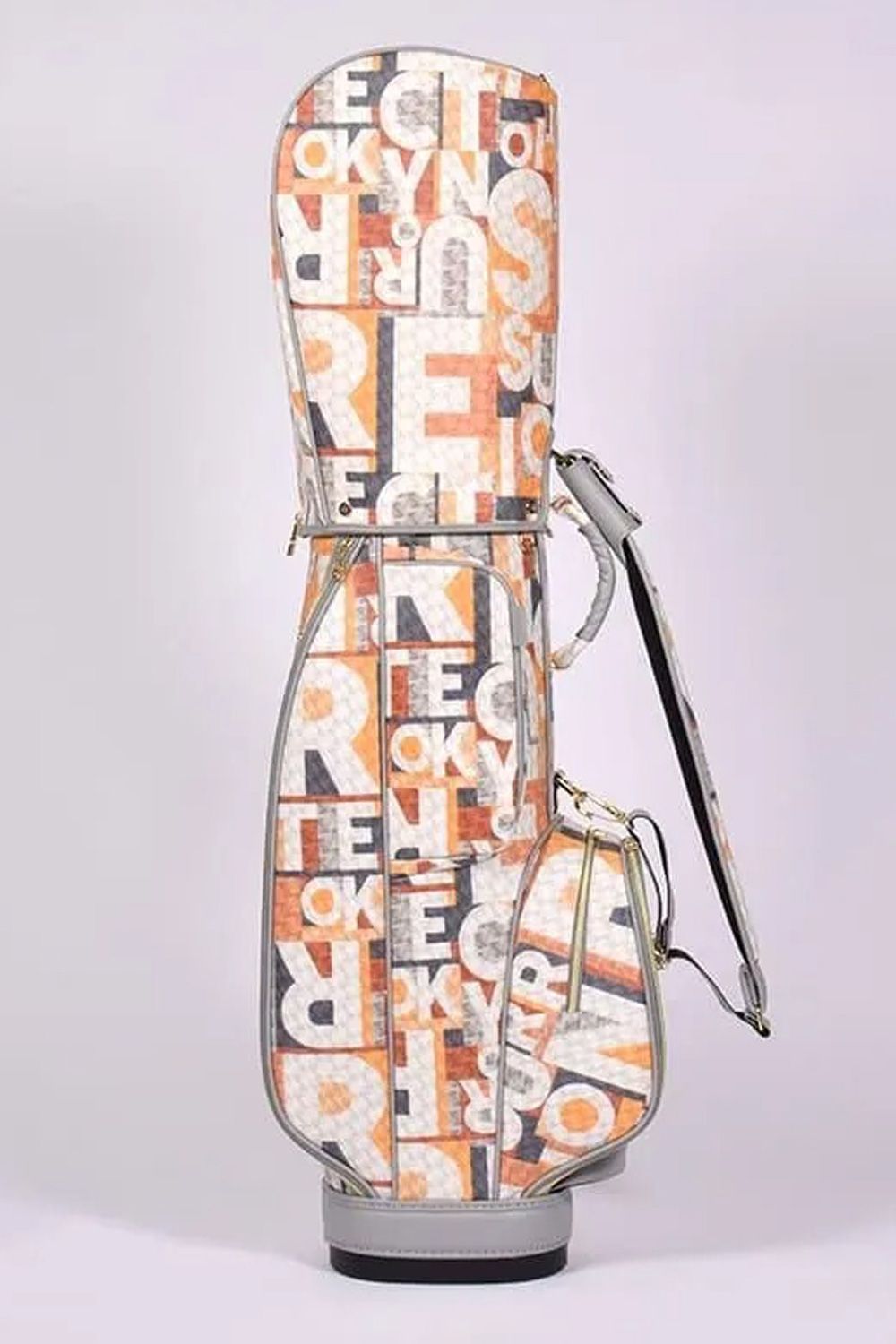 【26SS】【銀行振込・代金引換不可】【返品・交換不可】 RALLINA AP (ラリーナ) / ブランドオリジナルテキスタイル カートタイプ キャディバッグ (デイタイムジャンクション)*