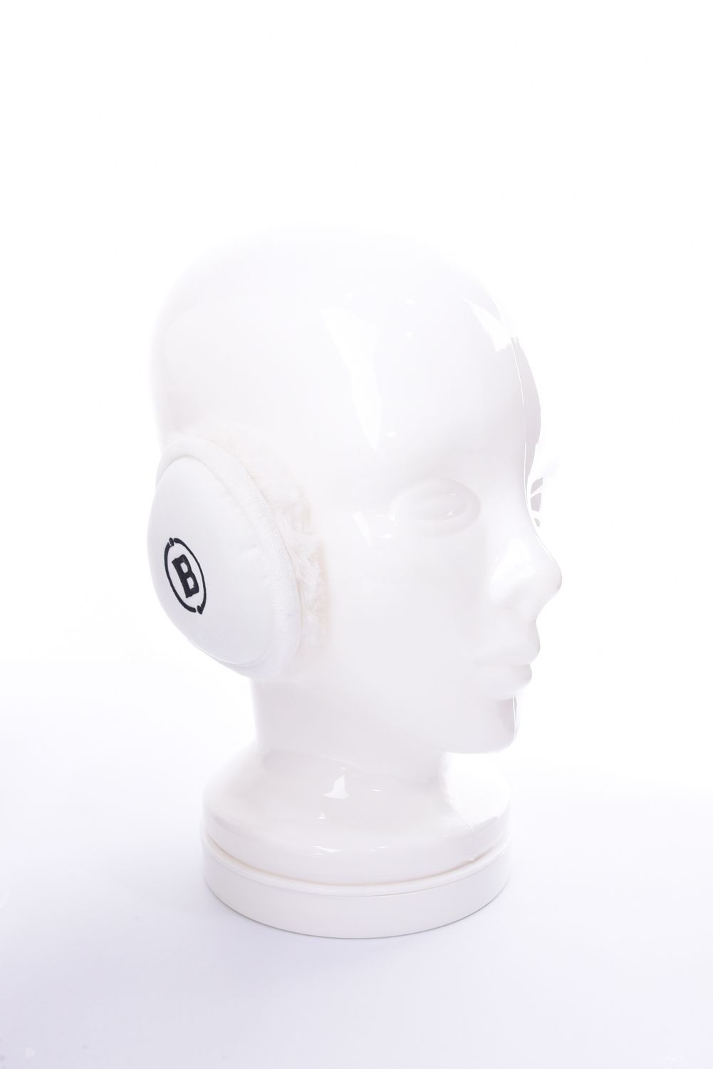 TWILL EAR MUFF / ロゴ ボア イヤーマフ (ホワイト)