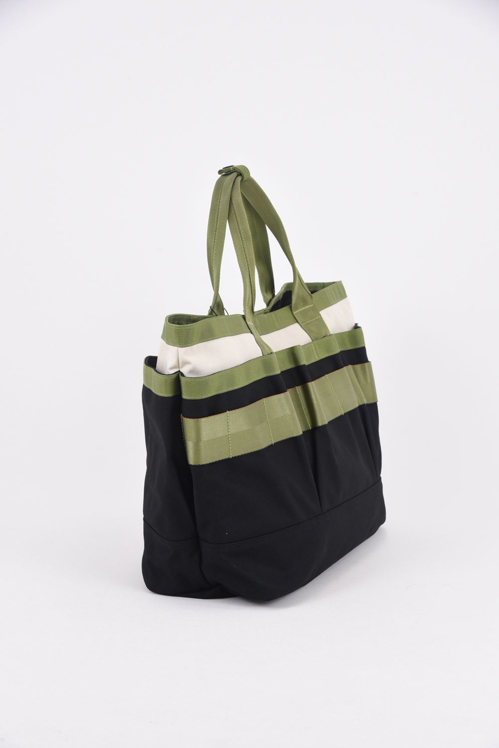 TOOL TOTE WL / トール トートバッグ (ブラック×アイボリー)