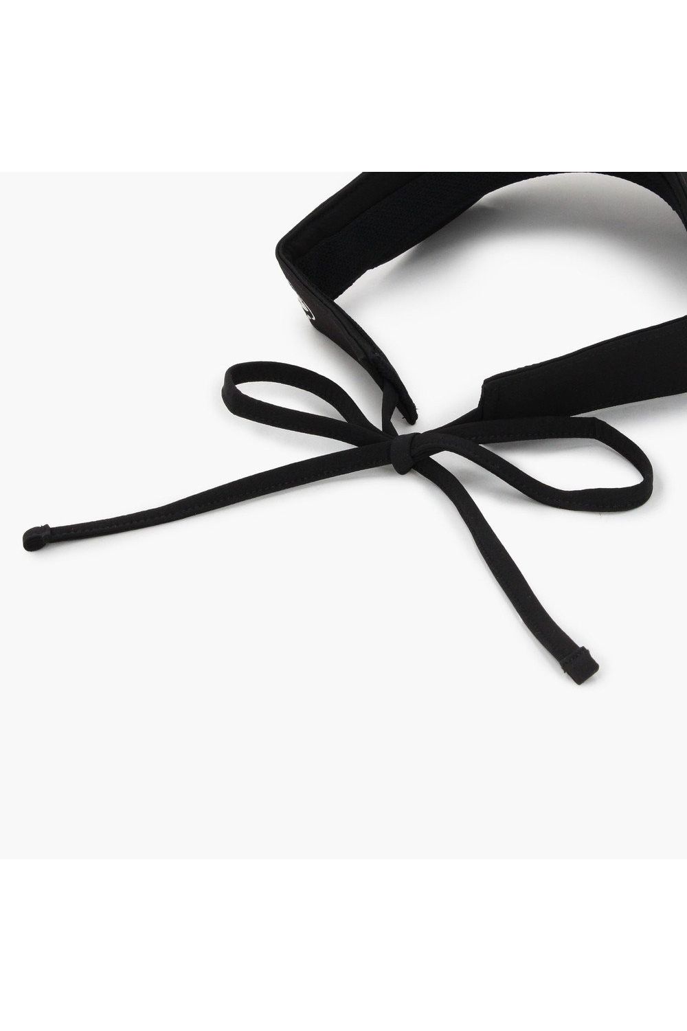 【26SS】【レディース】 WOMEN’S SMALL LOGO RIBBON VISOR / ブランドロゴ バックリボン リボンサンバイザー (ブラック)